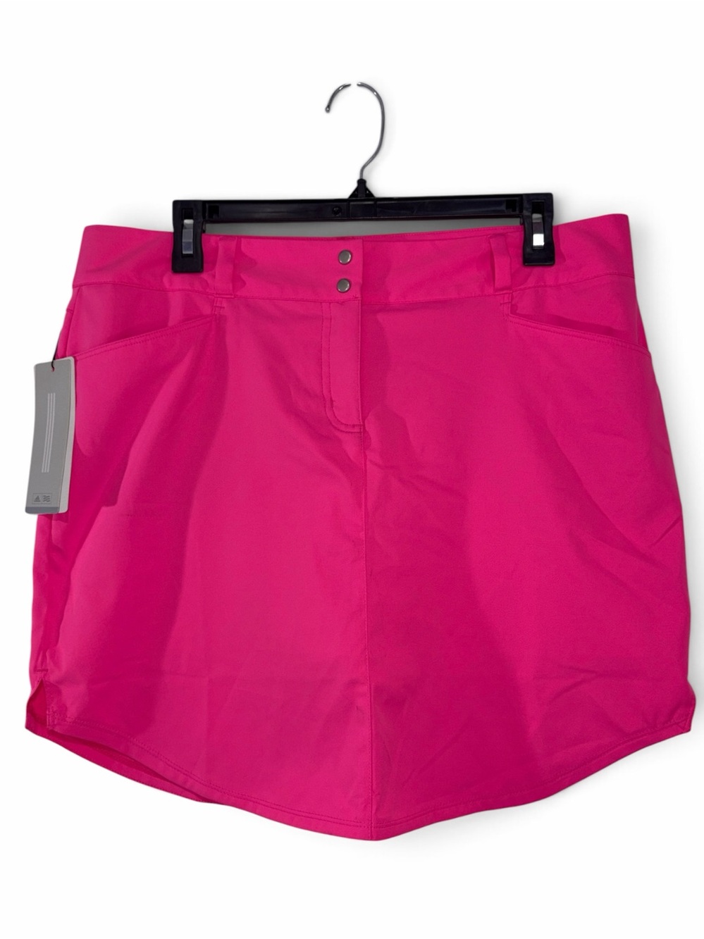 NWT Adidas Golf Neon Pink Skort Women’s Size 12 Built-In Shorts Athletic Tennis